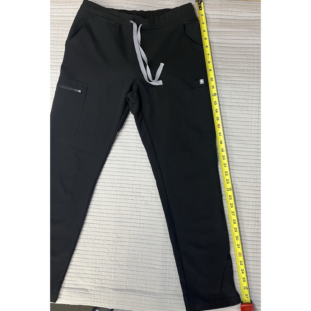 FIGS Technical Collection Black Zip Pocket Scrub Pants Womens Size Small - Picture 3 of 9